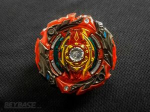 top view of strong beyblade burst stamina combo world spriggan paradox rise 1s