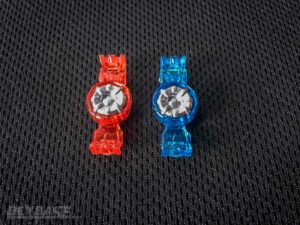 red and blue metal sparking chips beyblade burst parts