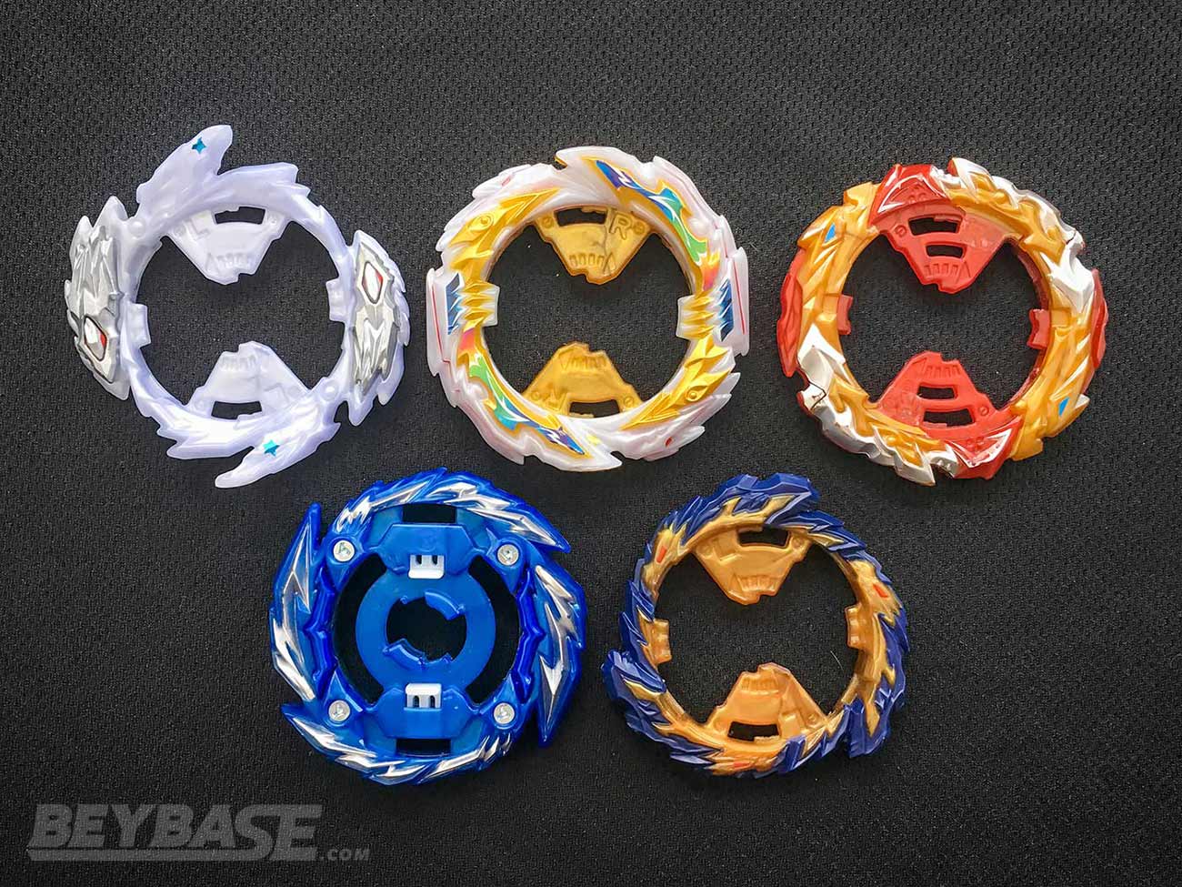 popular beyblade burst rings: rage, tempest, world, mirage, master