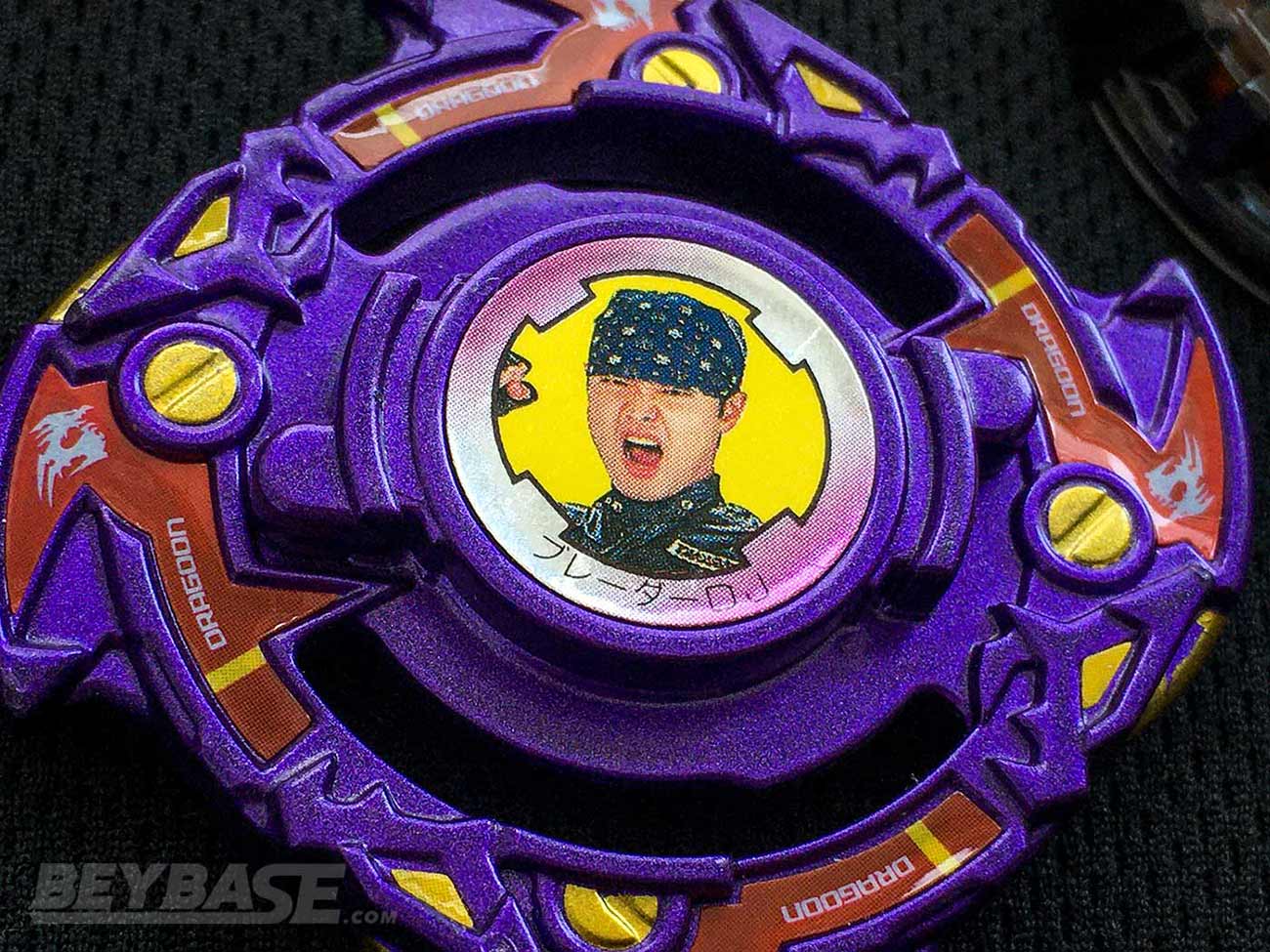 beyblade burst dragoon f layer with blader dj bit chip sticker