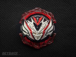 red black and silver valkyrie db core beyblade burst part