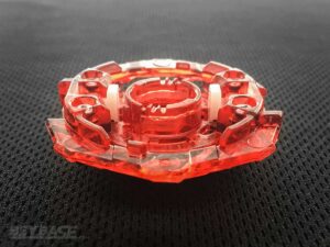 red black and silver valkyrie db core teeth beyblade burst part