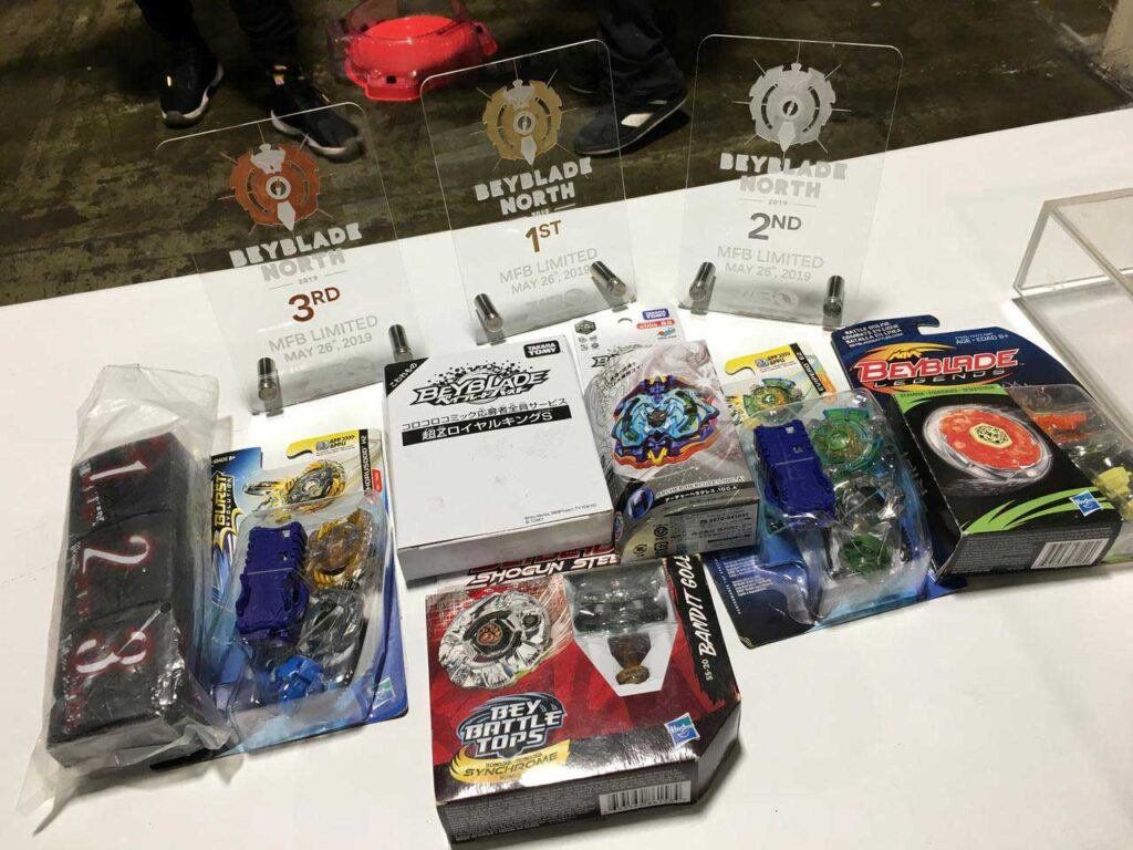 beyblade north trophies and prizes