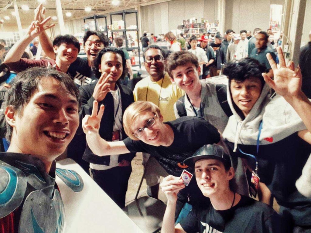 group photo of toronto beyblade players