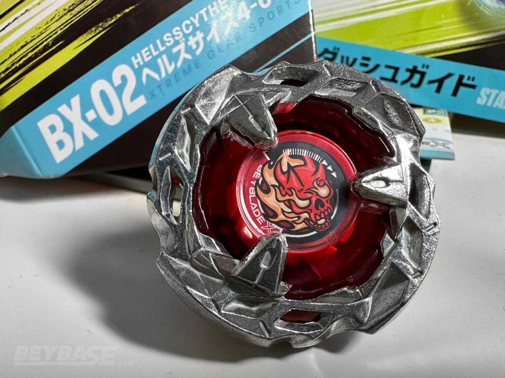 Takara Tomy Beyblade X BX-14 04 Booster Hells Scythe Four Eighty Low Flat 